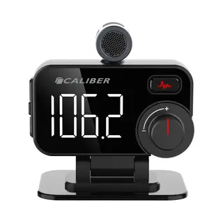 Caliber Fm -Transmitter - 12V Zigarettenauto Ladegerät - Aux -Input - Auto Radio - PMT565BT - 2 Usb -Ladeanschlüsse - Einschließlich Mikrofon -