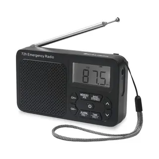 Caliber Draagbare Radio Op Batterijen - Noodradio - Noodpakket Denk Vooruit - Am & Fm - Koptelefoonaansluiting (HPG320B)