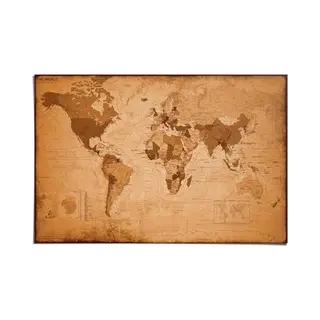 Poster Wereldkaart Antiek - 61 X 91, 5 - Papier - Reinders