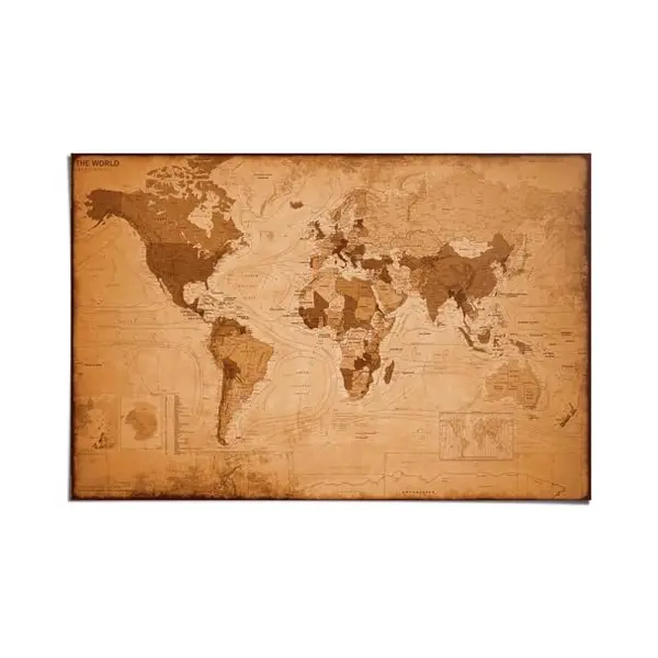 Poster Wereldkaart Antiek - 61 X 91, 5 - Papier - Reinders thumbnail