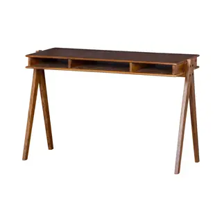 Woood Compartment Bureau - Acaciahout - Bruin - 78x120x50 Cm