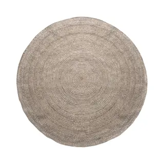 Woood Utopia Vloerkleed - Wol|Katoen - Naturel - 1x200x200