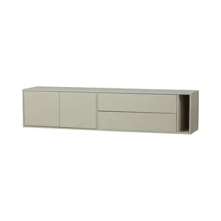 Vtwonen Settle Down Tv-meubel - Grenenhout - Dust - 45x200x44