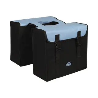 Greenlands - Dubbele Fietstas - 34 Liter - Zwart/Blauw