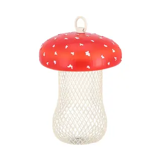 Best For Birds Voedersilo Noten Fungi - Vliegenzwam - Rood - Pvc/ijzer - 13 X 18 Cm - Notensilo Voor Vogels