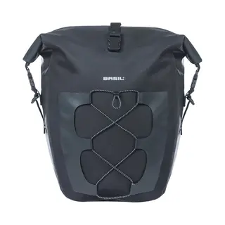 Basil Navigator Waterproof L Enkele Tas Mik Hooks- 25-31L- Zwart