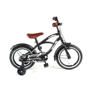 Volare Black Cruiser Kinderfiets - Jongens - 14 Inch - Zwart - 95% Afgemonteerd
