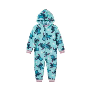 Disney Lilo & Stitch Onesie - Maat 122/128 - Polyester - Pyjama - Blauw