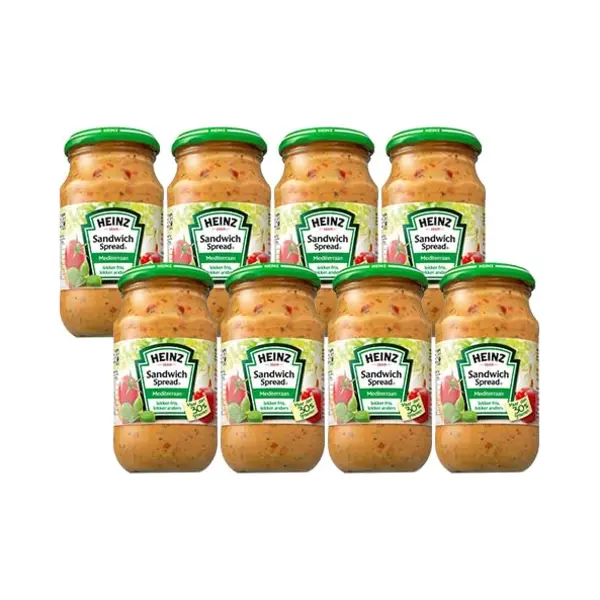 Heinz Sandwich Spread Mediterraan - Lichte Spread Met Knapperige Groenten - 8x 303g thumbnail