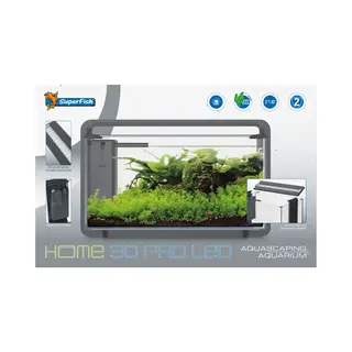 SuperFish Home ProLED 30 Aquarium Zwart | 25L | 46, 5 X 25 X 28, 5 Cm