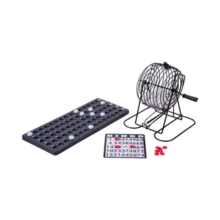 Engelhart - 360564 - Compleet Mini-bingospel Met Bol - Mixer - 13, 5 Cm - Kansspel - Sfeer - 75 Ballen, 18 Kaarten, 150 Chips - Vanaf 3 Jaar -