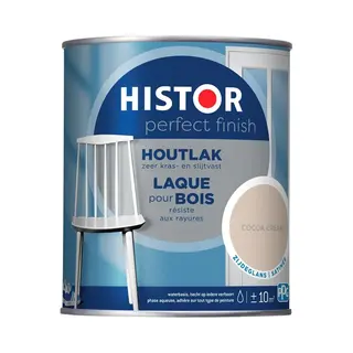 Histor Perfect Finish Houtlak Cocoa Cream - Zijdeglans - Krasvast & Slijtvast - Dekkend - 0.75L