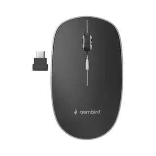 Gembird Musw-4BSC-01 muis Ambidextrous Rf Wireless + Usb Type-C Optisch 1600 Dpi