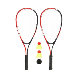 Avento Crossminton Set - Aluminium - Tie Breaker - Rood/Grijs