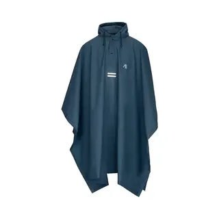 Ralka Regenponcho Trekking - Blauw - Capuchon Met Koord - Maat L/Xl