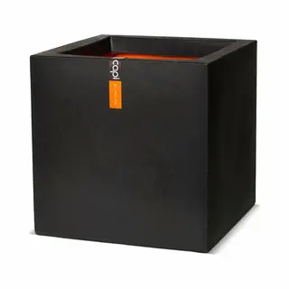 Capi europe Capi Urban Smooth Nl 40x40x40cm Vierkante Plantenbak Zwart