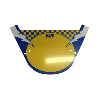 Vwp Bmx Stuurbord Nummerplaat - Met Bevestigingsstrips