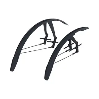 Bbb Cycling DiscGuard Set - Spatbordset Gravelbike & Racefiets - Spatbord 28 Inch - Max Breedte Van Band, 42mm - Voorspatbord & Achterspatbord -