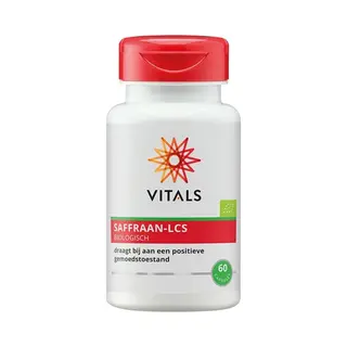 Vitals Saffraan-Lcs Biologisch - 60 Capsules. Draagt Bij Aan Het Behoud Van Een Positieve Gemoedstoestand En Een Goede Nachtrust.