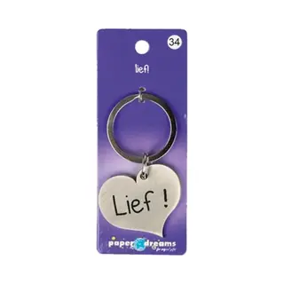 Paper dreams Hart Sleutelhanger - Lief
