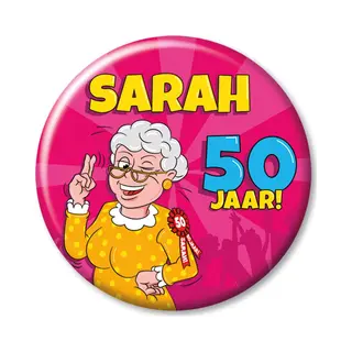Paper dreams Button Sarah 50 Jaar