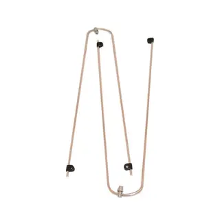 Overig Spatbordstang Set 28 Inch Aluminium 55mm Breed Padbevestiging Inclusi - Zilver