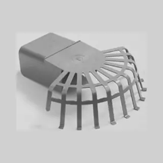 Dyka Bladvanger Pvc Grijs 60 X 80mm (Prijs Per Stuk)