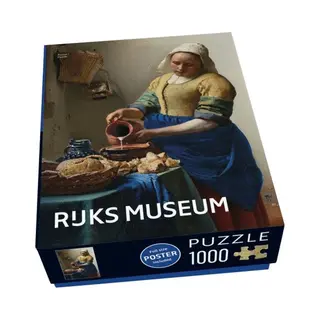 Bekking & Blitz Puzzel (1000 Stukjes), Melkmeisje, Vermeer, Rijksmuseum
