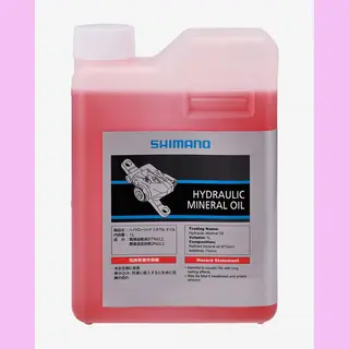 Shimano Minerale Olie - Hydraulische Remolie Fiets - 1000 Ml - Transparant/roze