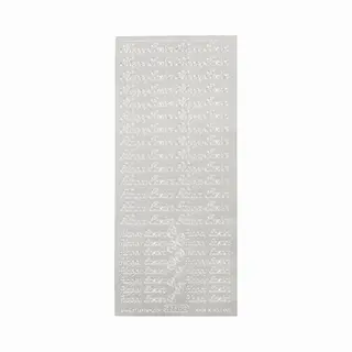 Starform Deco Sticker, Happy Easter, Silver