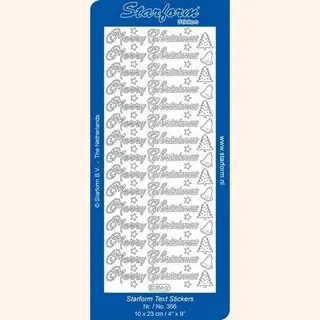 Starform Christmas Peel Off Stickers - Merry Christmas #356 Gold