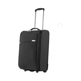 CarryOn Air Upright Handbagage Koffer – 55x35x20cm - Zachte Trolley Met Voorvak - 37 Liter - Slechts 1, 8kg - Zwart