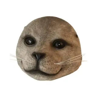 Boltze - Drijvende Zeehond - Grijs - 16x13x7cm