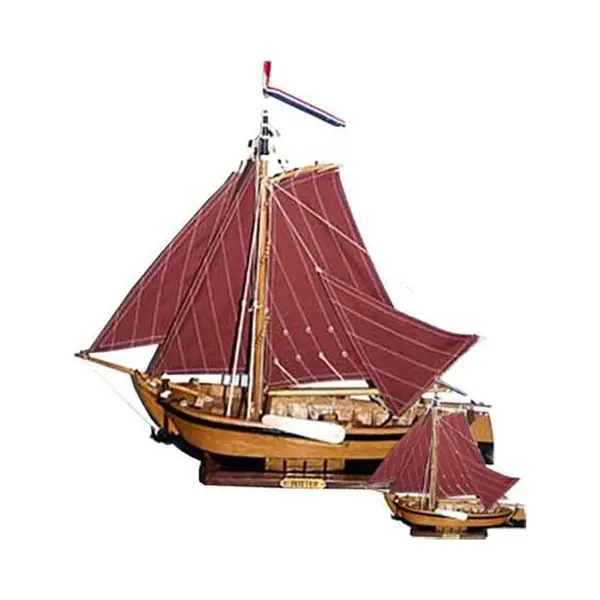 Flyer Botter Zeilschip 24 Cm - Houten Scheepsmodel - Compleet Opgebouwd thumbnail