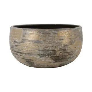 Floran Schaal Funchal D34h15cm Bruin