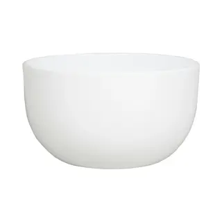 Floran Bloempot - Schaal - Wit - Glanzend - Keramiek - 26 X 14 Cm - Plantenpotten Binnen