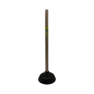 Benson Gootsteenontstopper - Met Houten Steel - Flexibel Rubber - 45 Cm