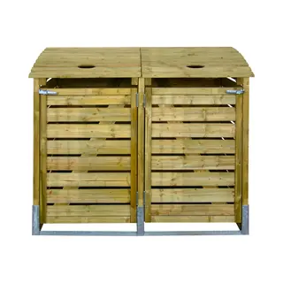 Intergard Kliko Ombouw - Afvalcontainer Dubbel 150x122x90cm
