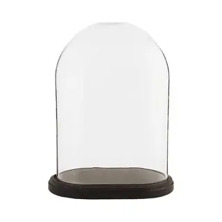 Clayre & Eef Stolp 33x22x42 Cm Bruin Glas