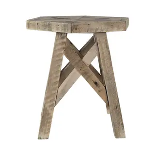 Clayre & Eef Plantentafeltje 22x22x25 Cm Bruin Hout