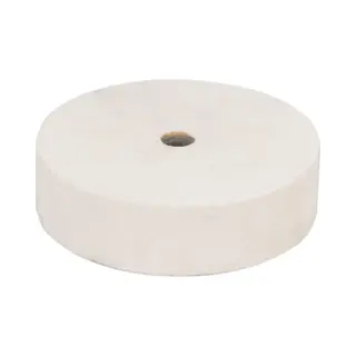 Ferm - BGA1056 - Slijpsteen - Diameter, - 150mm - Dikte, - 40mm - Asgat, - 12, 7mm - P80 - Fijn - Wit - Universeel - Voor Werkbankslijpmachines -