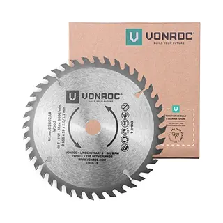 Vonroc Cirkelzaagblad – Ø150MM – 40 Tanden – Geschikt Voor Hout – Universeel