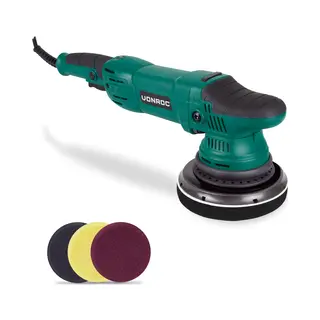 Vonroc Excentrische Polijstmachine 1050W - 150mm | Incl. 4 Polijstschijven