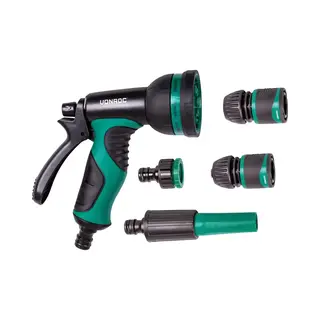 Vonroc Broespistool & Spuitstuk Set – 8 Sproeipatronen En Regelbare Watertoevoer – Incl. Koppelingen