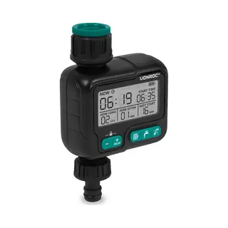 Vonroc Watertimer - Besproeiingscomputer - Digitaal - Automatisch Irrigatiesysteem – Ruim Instelbare Interval En Duur, 1uur Tot 15 Dagen/ 1sec Tot