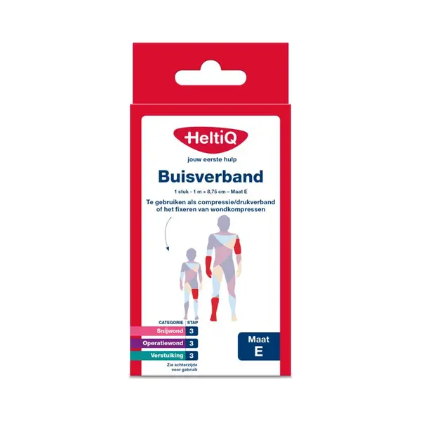 HeltiQ Buisverband Maat E 1m X 8, 75cm thumbnail