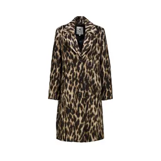 Garcia Jas Bruine Mantel Met Dierenprint Gj500917 9061 Leopard Dames Maat - L