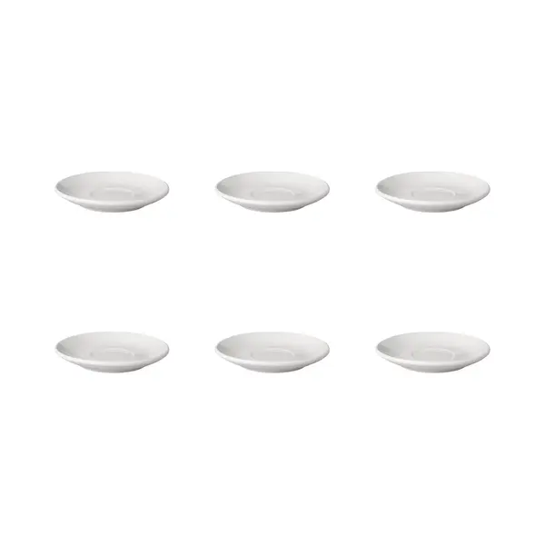 Mammoet - Budgetline - Schotel - Brede Rand - 6 Stuks - ø 14 Cm - Wit - Porselein - Schoteltjes thumbnail