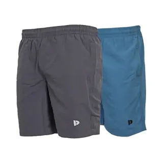 2-Pack Donnay - Micro Fibre Short (Ian) - Sportbroek - Heren - Charcoal-marl/Light Denim Blue (790) - Maat L