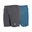 Donkergrijs gemeleerd/Licht Denim blauw